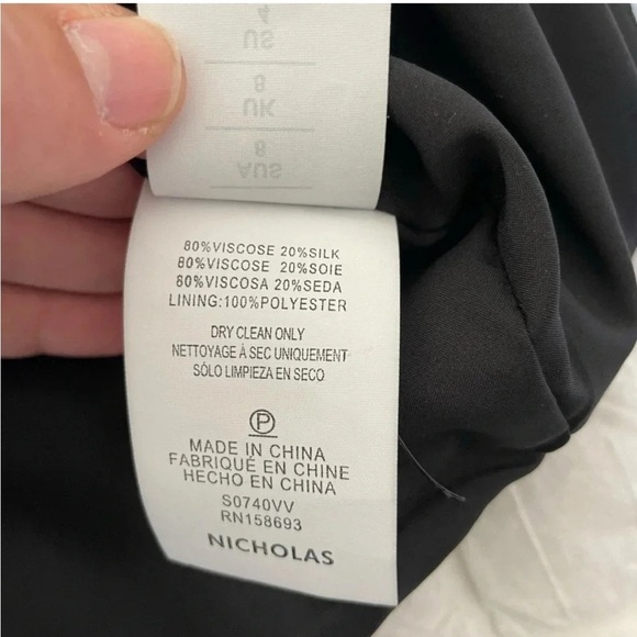 Nicolas black belted velour tulip mini skirt - Picture 7 of 9